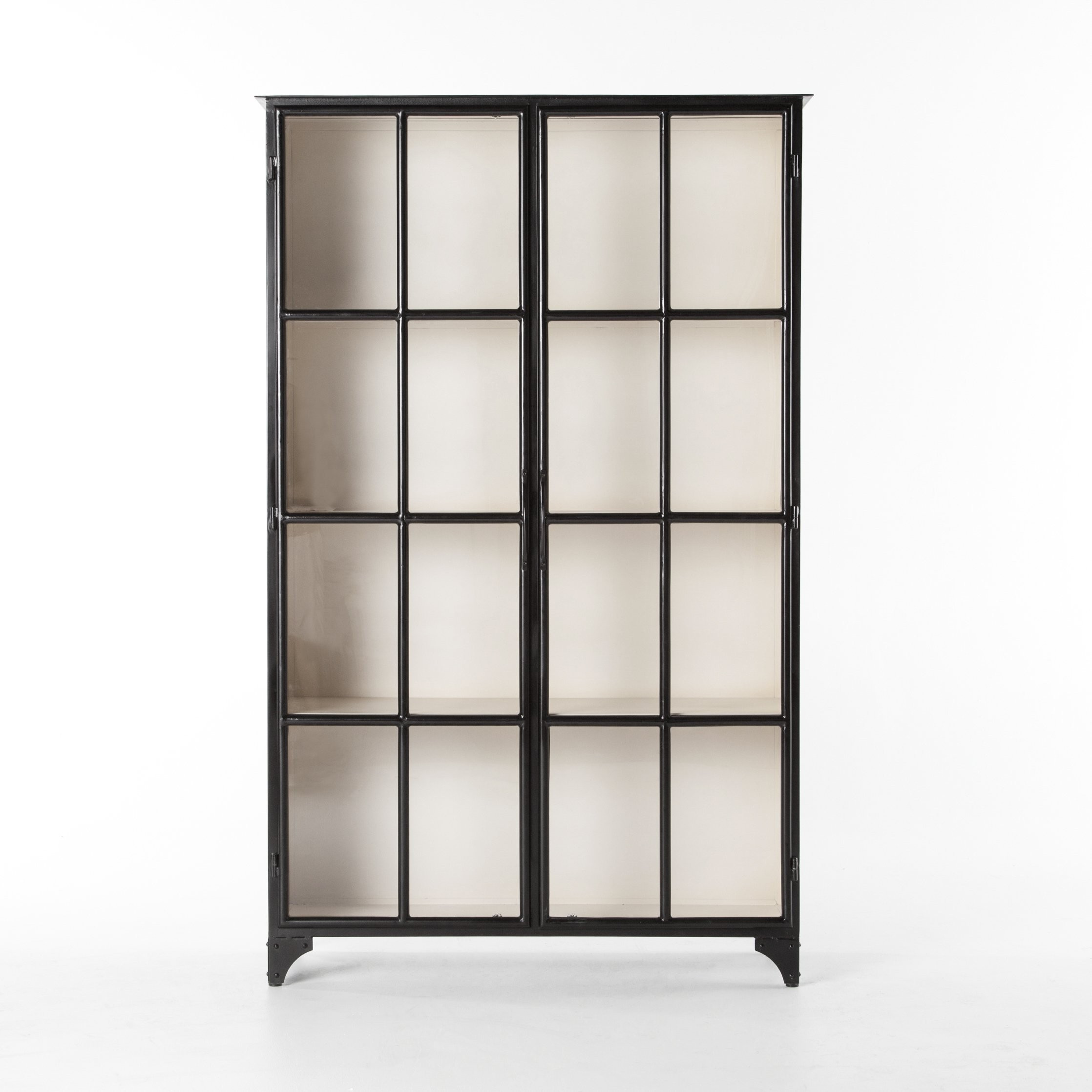 Camila Metal Cabinet in Black | Burke Decor