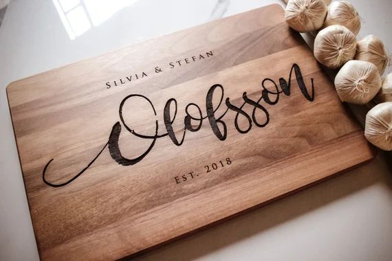 Cutting Board Personalized Wedding Gift Custom Engraved | Etsy | Etsy (US)