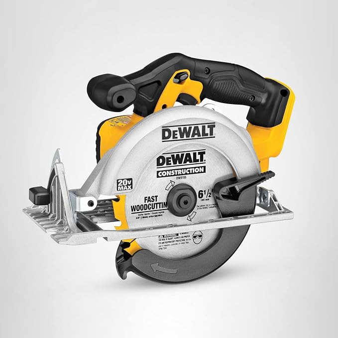 DEWALT 20V MAX Circular Saw, Cordless Sidewinder Style Portable, 6-1/2-Inch Blade, 5150 RPM, 0-50... | Amazon (US)