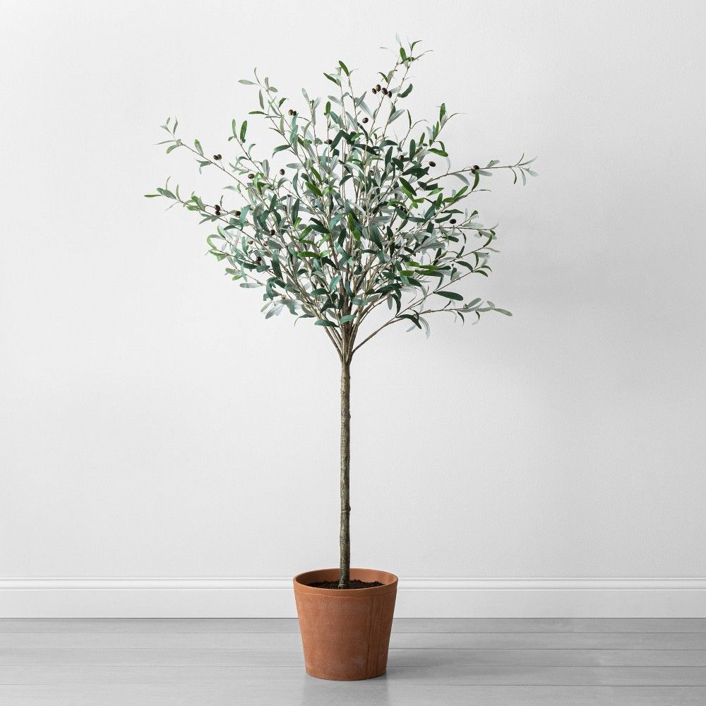 72"" Faux Olive Branch Tree - Hearth & Hand with Magnolia | Target