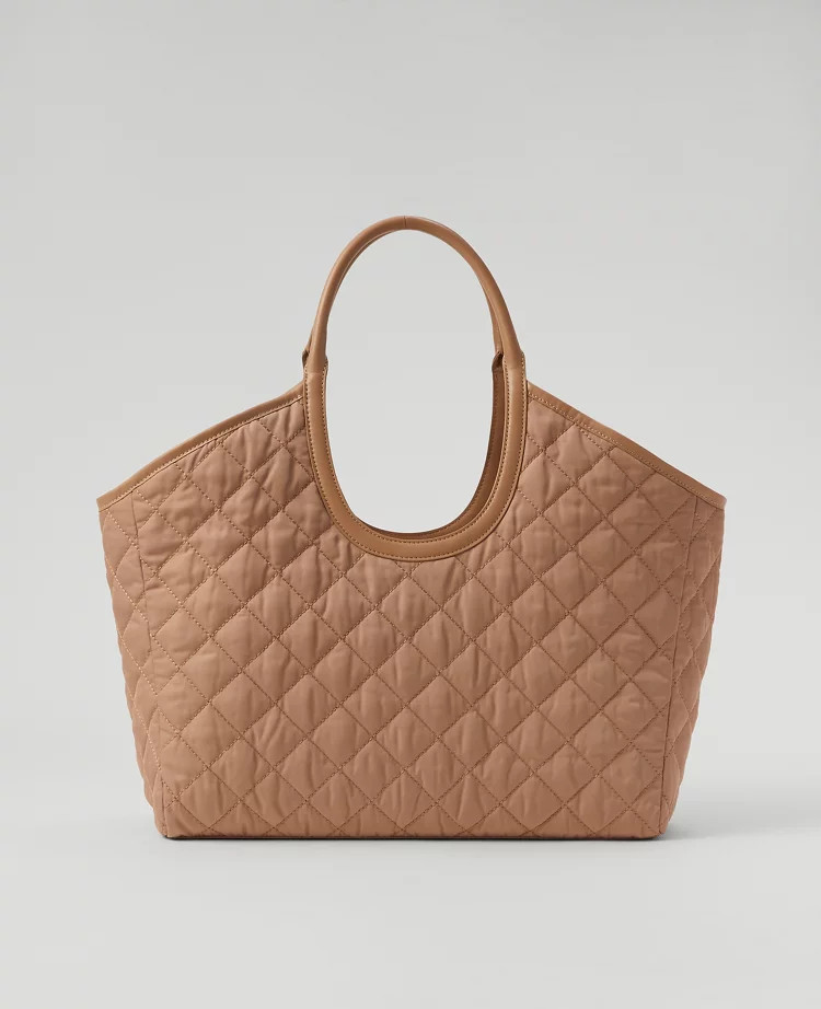 Weekend Collection Quilted Tote Bag | Ann Taylor