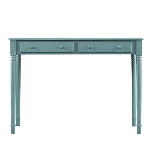 Haslet 2-Drawer Writing Desk Agate Green | Walmart (US)