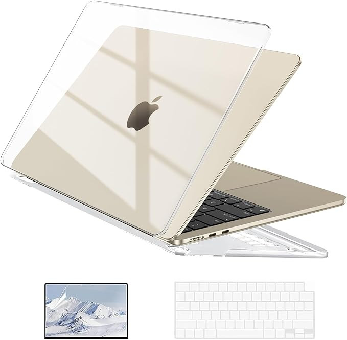 EooCoo Case Compatible with MacBook Air 13 inch 2024 2023 2022 M3 M2 A3113 A2681, Clear Air 13.6"... | Amazon (US)