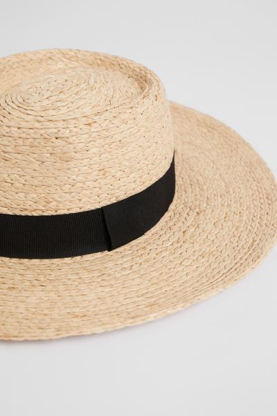 Ribbon Brim Straw Hat | H&M (DE, AT, CH, NL, FI)