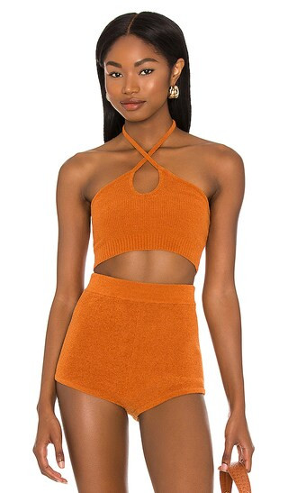 x Sofia Richie Claire Top in Copper | Revolve Clothing (Global)