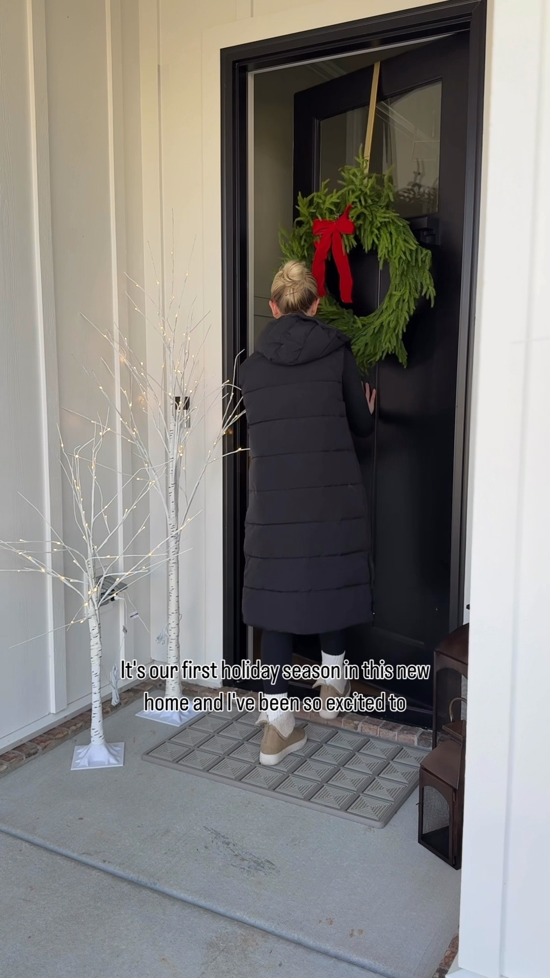 Our first holiday season in this new home feels extra special ✨ Between the new construction dust, a puppy who loves the outdoors, and family joining us, our front door gets a lot of traffic. But the Outlier Mat from @porteandhall keeps it looking beautiful while being functional. Durable, easy to clean, and made in the USA — it’s the perfect welcome this holiday season 🏡❤️


What stands out about the Outlier Mat is the
* Bristles that trap dirt
* Vented channels for water evaporation, making it super easy to clean
* Variety of colors to match your home’s aesthetic

#Ad #PorteAndHall #OutlierMat 

#LTKHoliday #LTKSeasonal #LTKHome