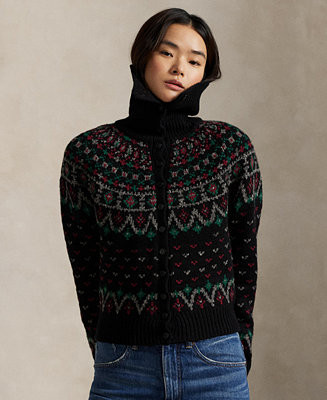 Women's Fair Isle Long-Sleeve Cardigan | Macy's