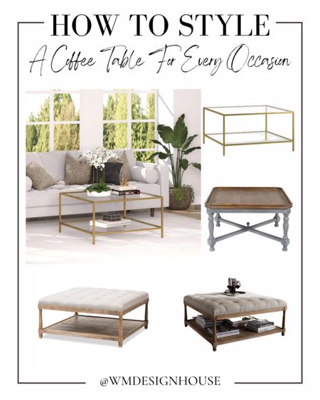 A coffee table is one of the most important pieces of furniture in any living space. It's often the first thing people see when they walk into a room, and it can be used to style your space in countless ways. Here are some coffee tables  to style for every occasion. ☕

#Coffeetable #decor #styling #round #ottomn

#LTKhome