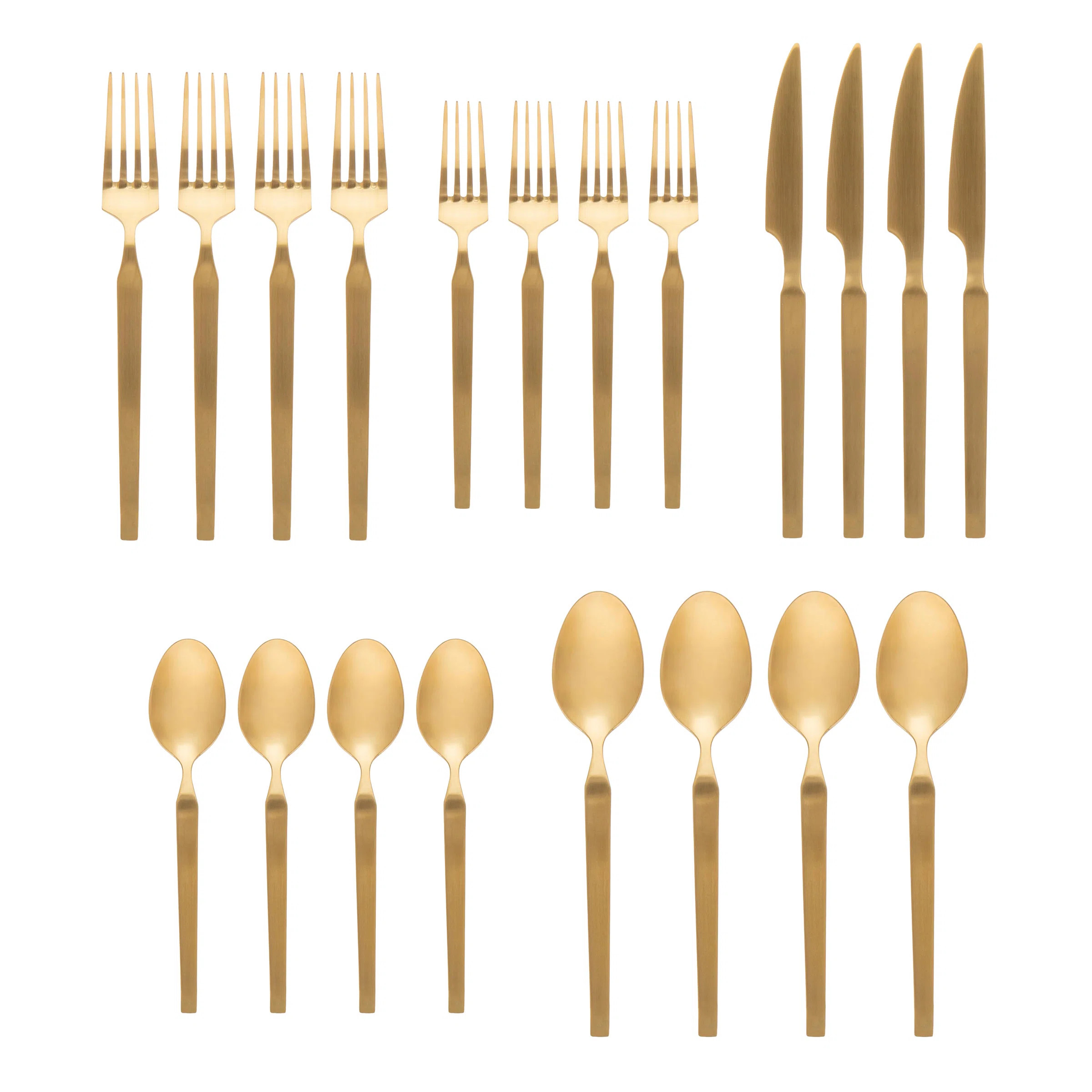 Godinger Silver Art Co Oliver Mirrored 18/10 Stainless Steel Flatware 20 Piece, Service For 4 & R... | Wayfair North America