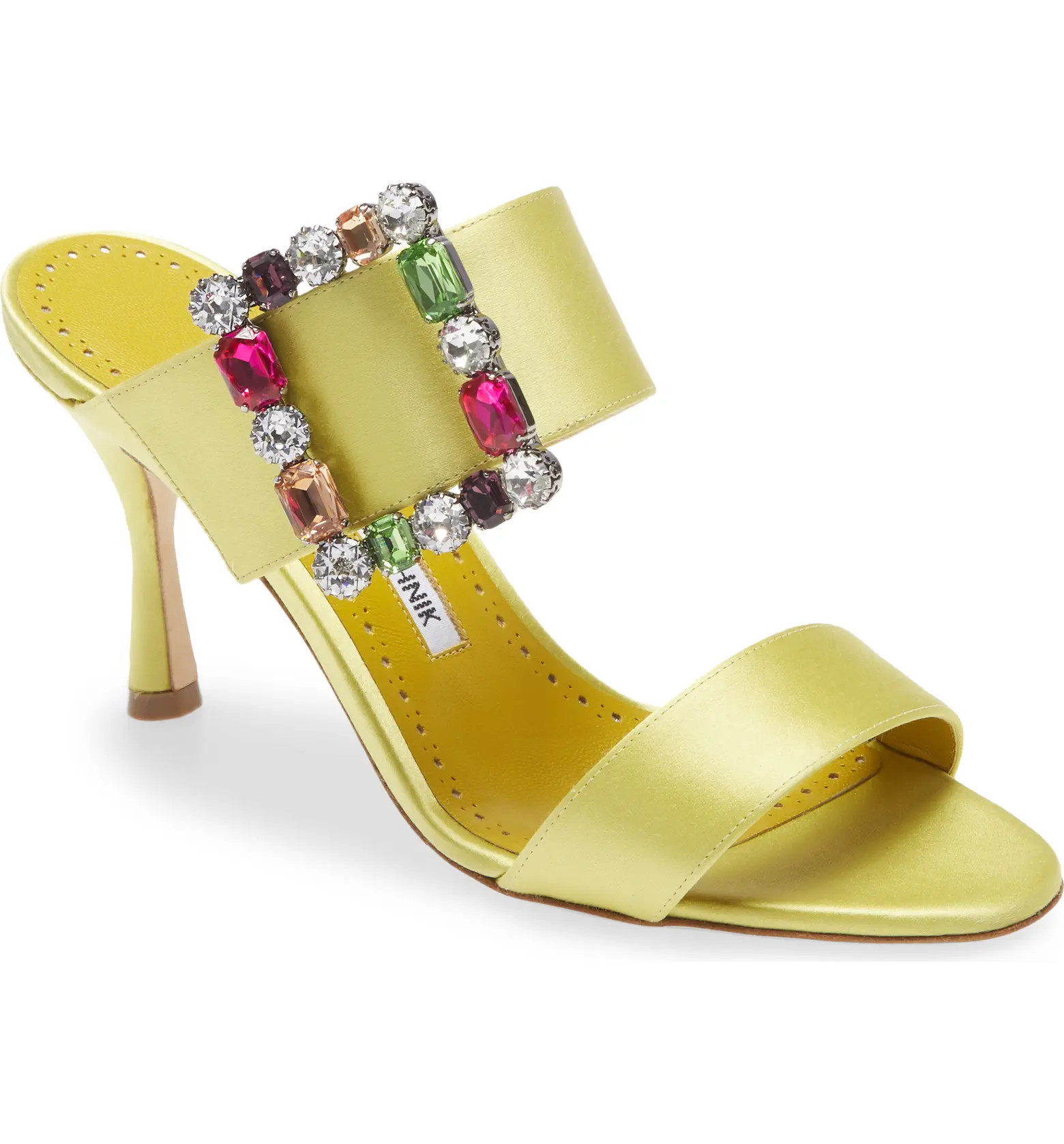 Verda Crystal Buckle Slide SandalMANOLO BLAHNIK | Nordstrom