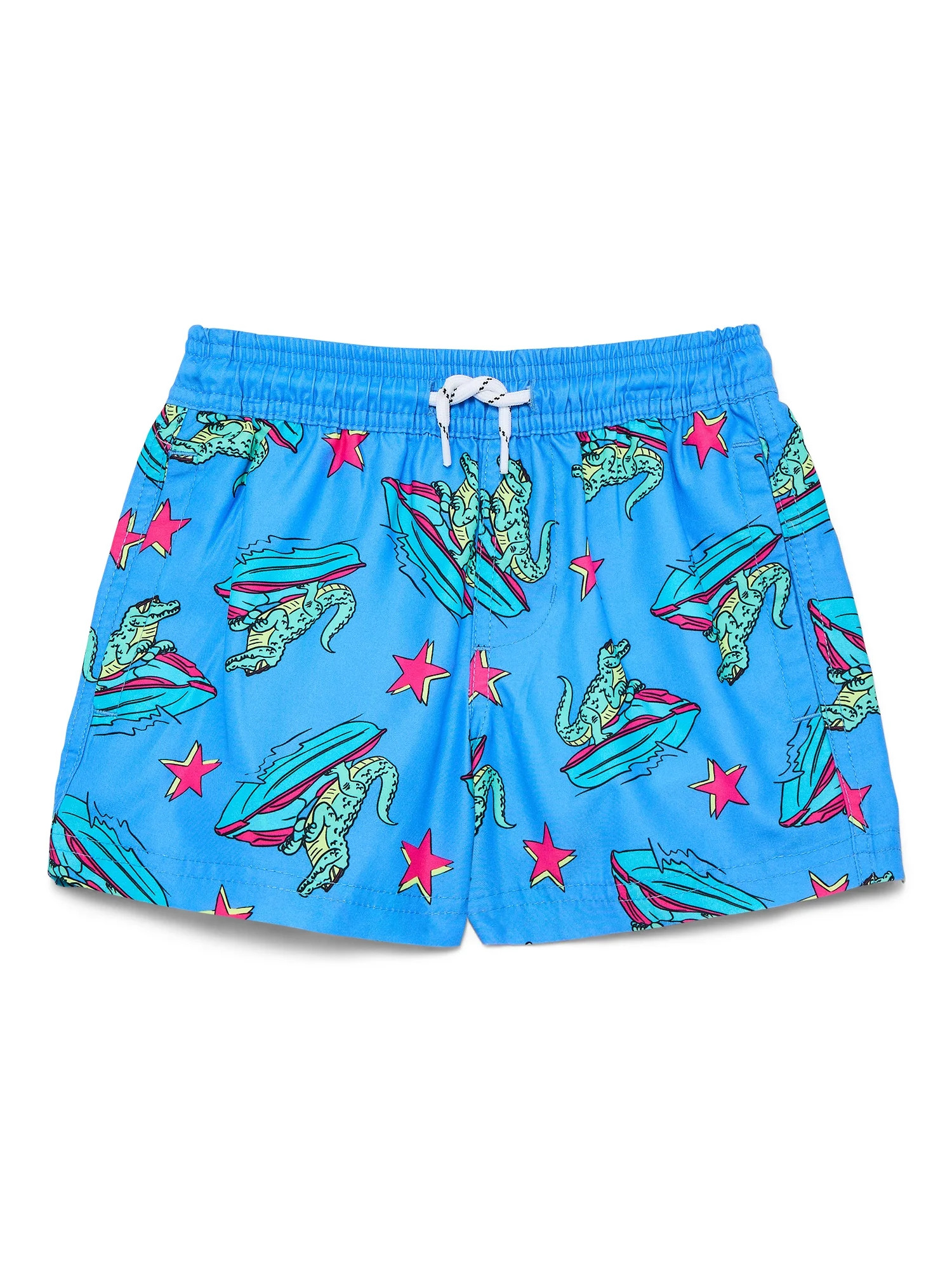 Wonder Nation Little and Big Boys Quick Dry Swim Trunks with UPF50+, Sizes 4-18 & Husky | Walmart (US)
