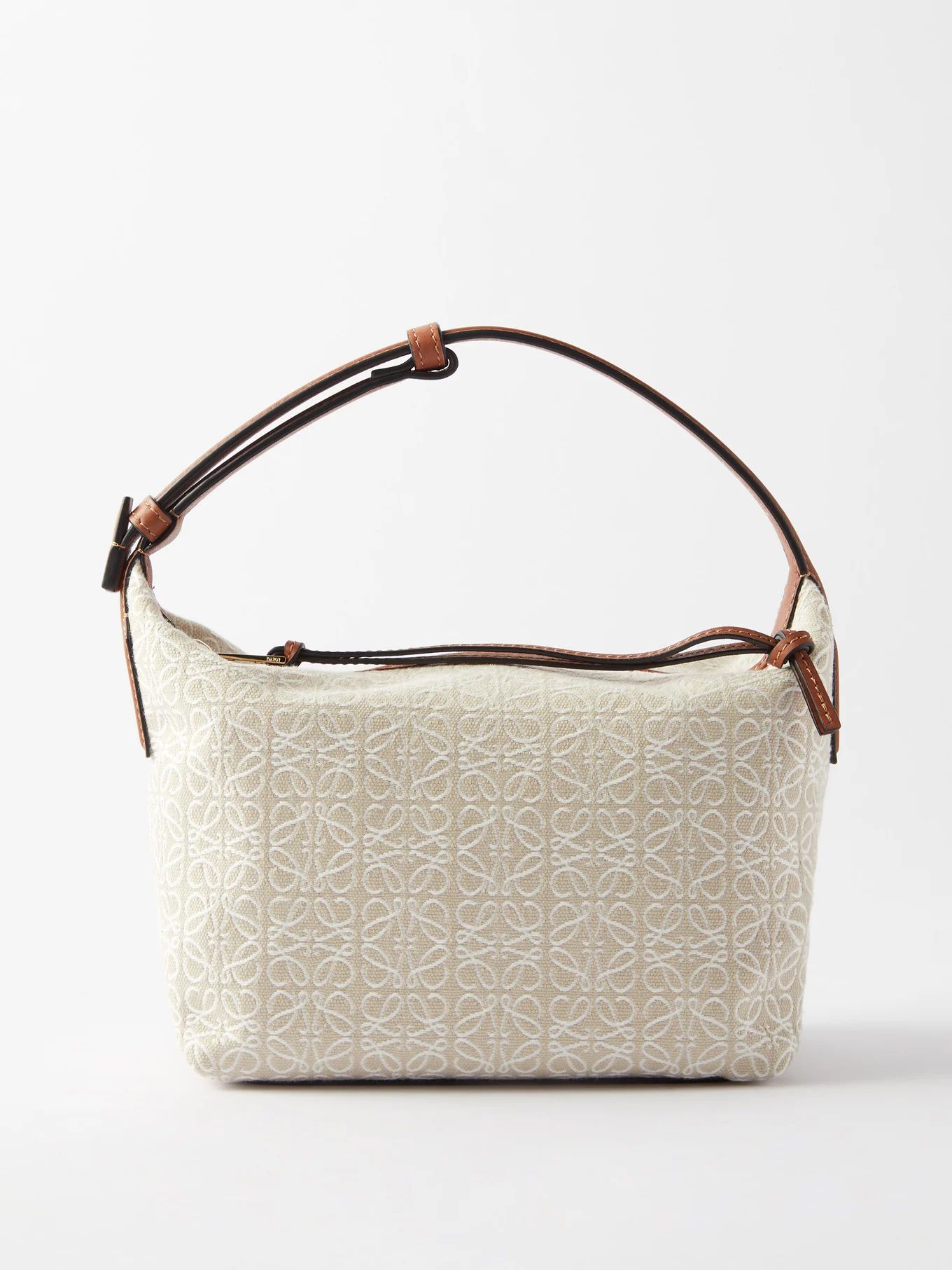 Cubi Anagram jacquard and leather shoulder bag | LOEWE | Matches (US)
