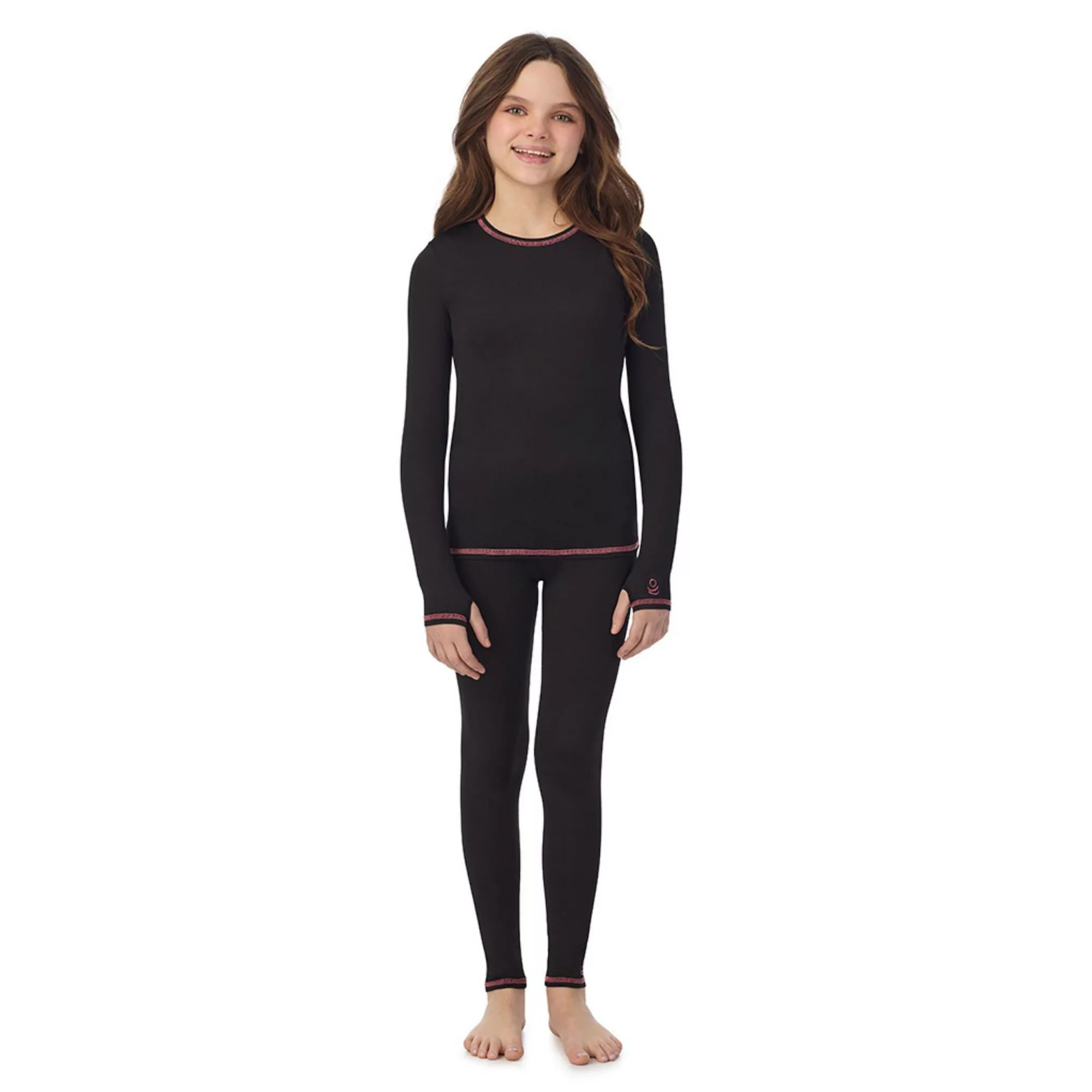 Girls 4-16 Cuddl Duds® Comfortech Stretch 2-Piece Base Layer Set | Kohl's