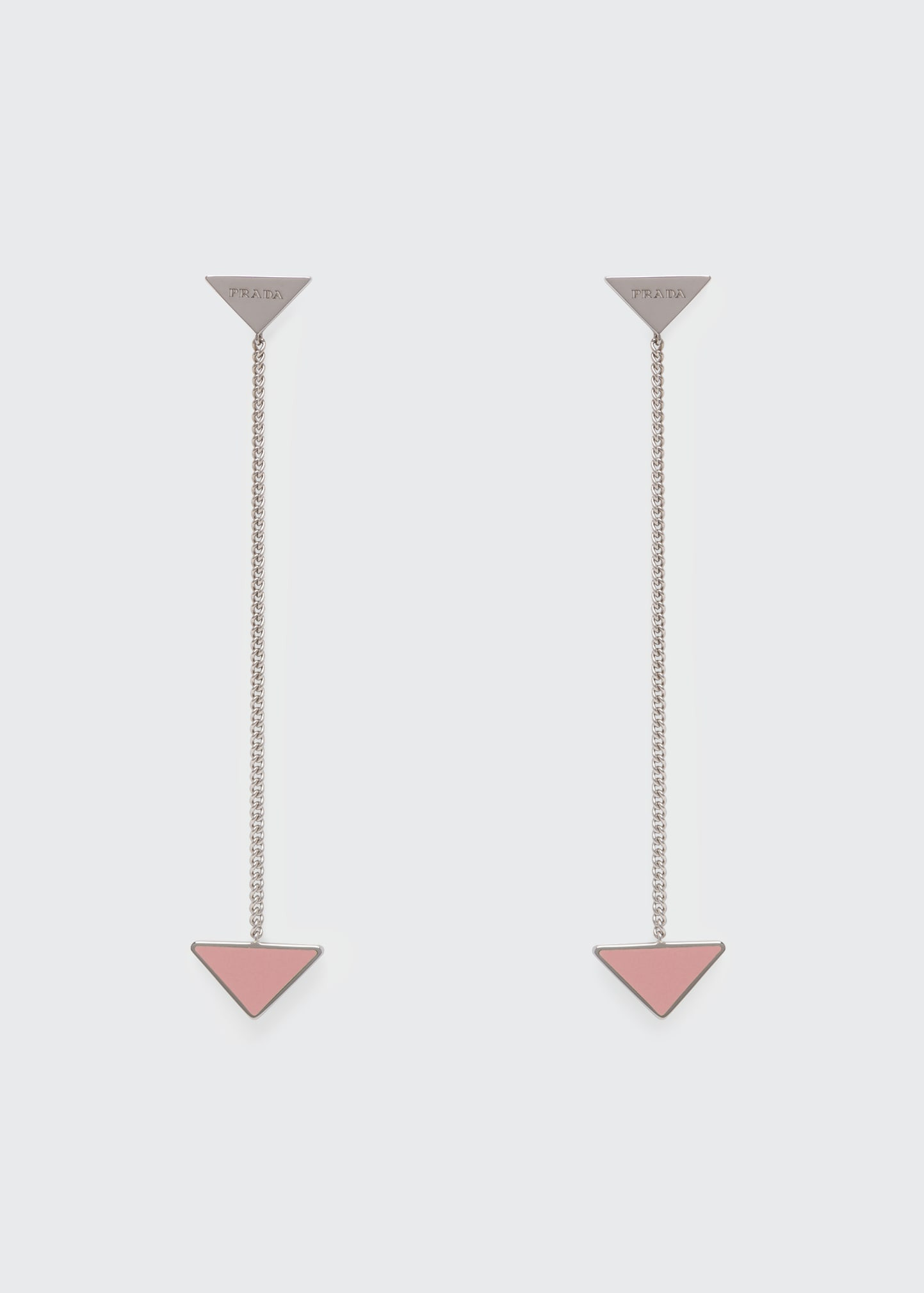 Enamel Triangle Sterling Silver Chain Drop Earrings | Bergdorf Goodman