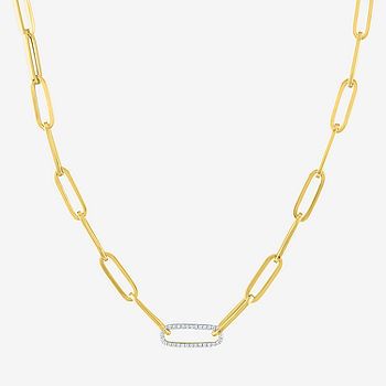 new!Diamond Addiction Womens 1/10 CT. T.W. Genuine White Diamond 10K Gold Pendant Necklace | JCPenney