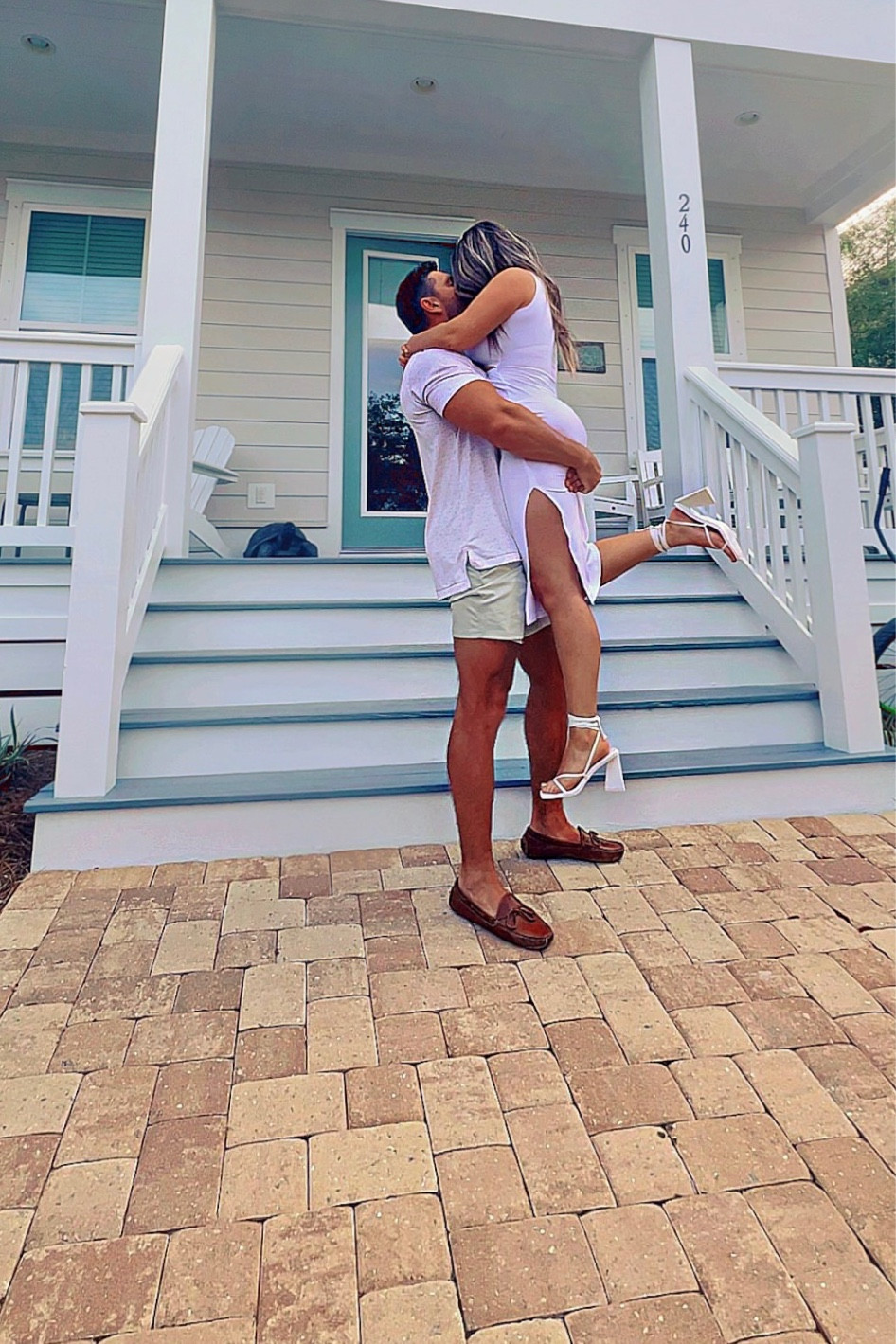 White summer dress for bride, wedding, anniversary or any occasion! Comes in several colors #amazonfind and the shoes are easy to walk in to dress it up!

#LTKunder50 #LTKstyletip #LTKshoecrush