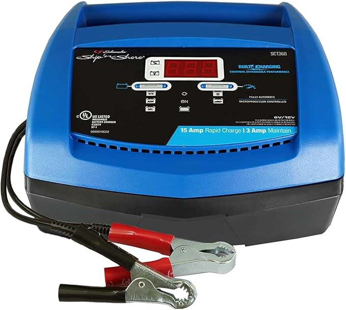 Schumacher Electric Ship ‘n Shore 15A Car Battery Charger and Maintainer, 4-in-1 Solution, Batt... | Amazon (US)