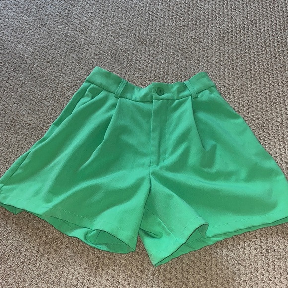 High waisted green shorts 6 | Poshmark