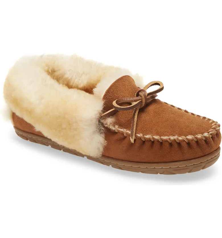 L.L.Bean Wicked Good Genuine Shearling Moccasin Slipper | Nordstrom | Nordstrom