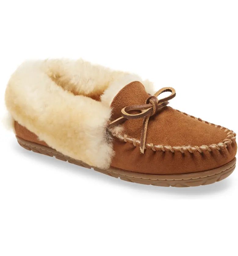 L.L.Bean Wicked Good Genuine Shearling Moccasin Slipper | Nordstrom | Nordstrom