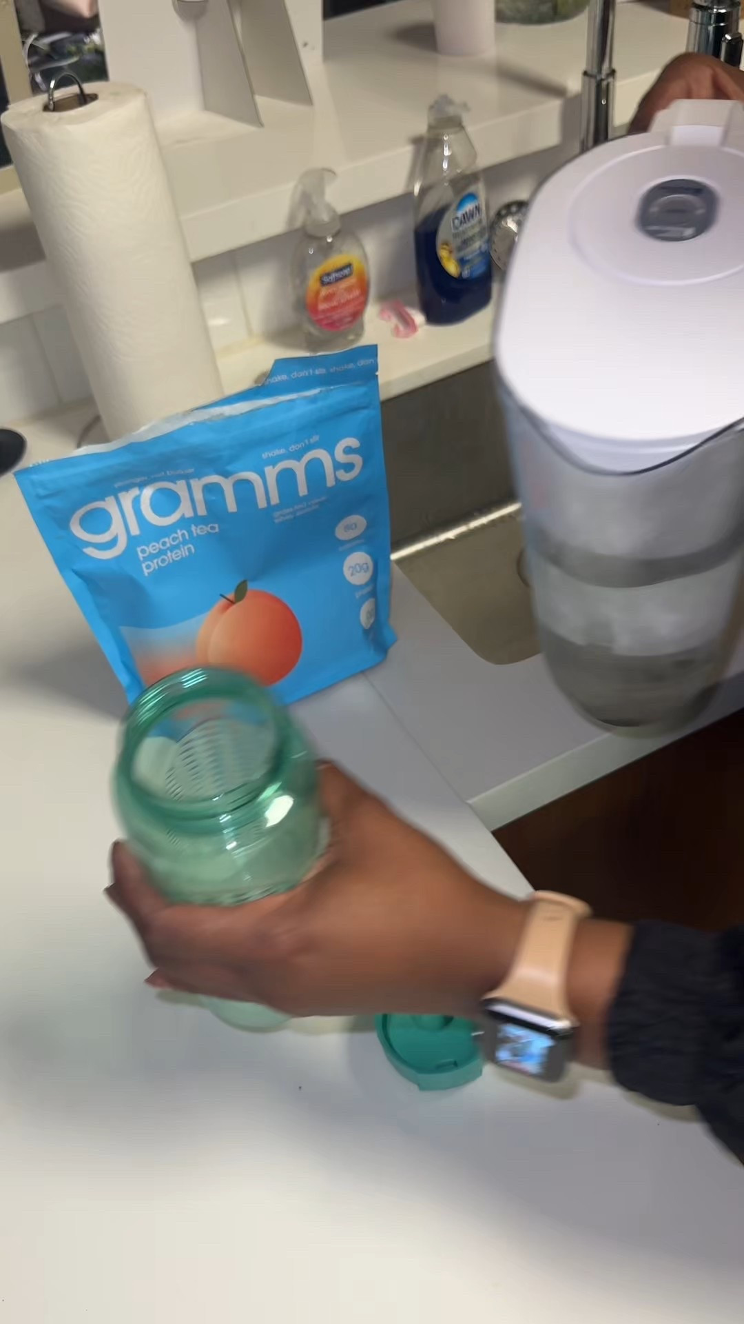 Stop spilling your protein powder! 🤞🏾 #proteinshake #supplements #fitnessjourney #spoon 

#LTKActive #LTKfitnessgoals