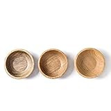 Handmade wooden bowls set from oak wood is the best for serving small snacks and appetizers Serving  | Amazon (US)