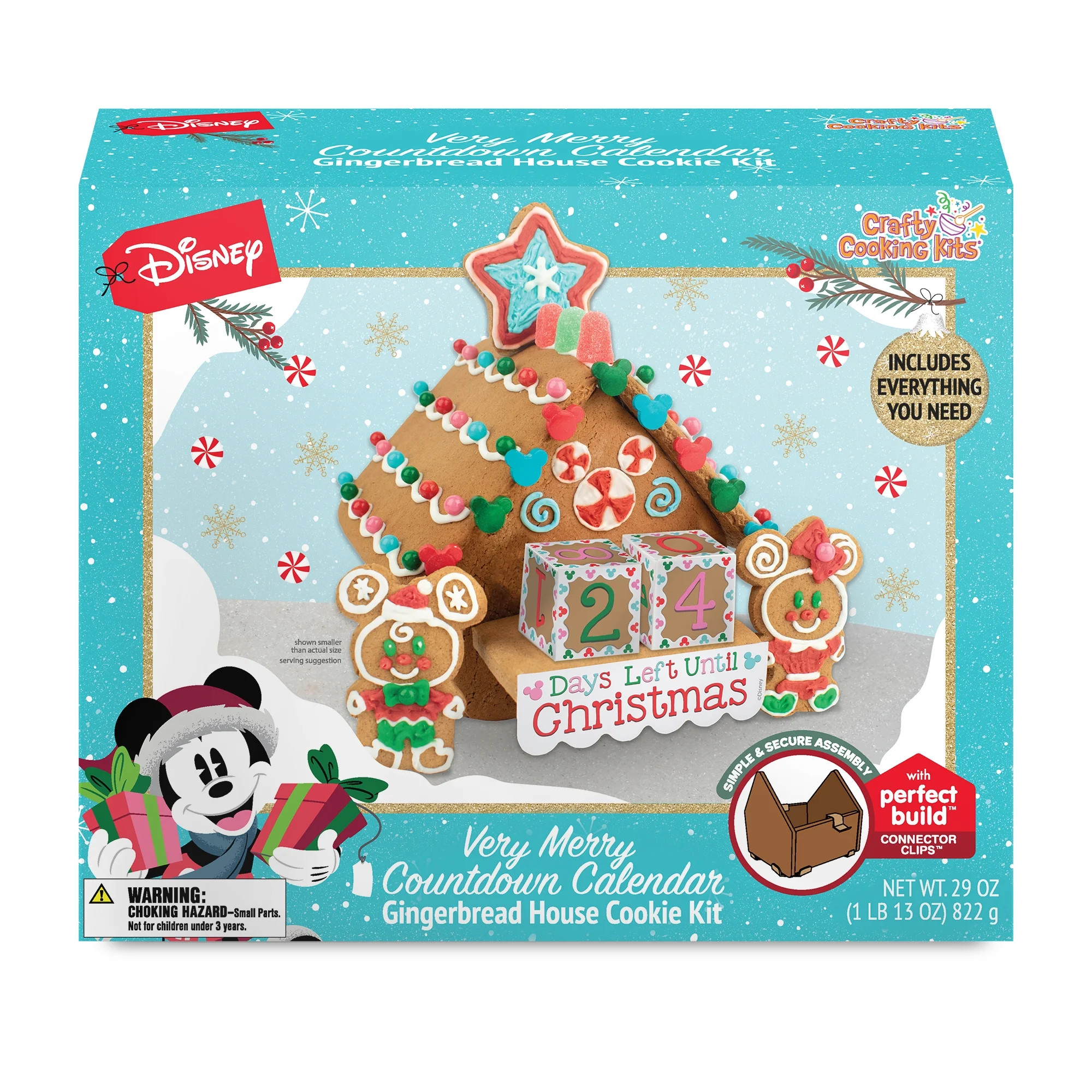 Disney Very Merry Countdown Calendar Gingerbread House Cookie Kit, 1 Each, Standard, 29 Ounces - ... | Walmart (US)
