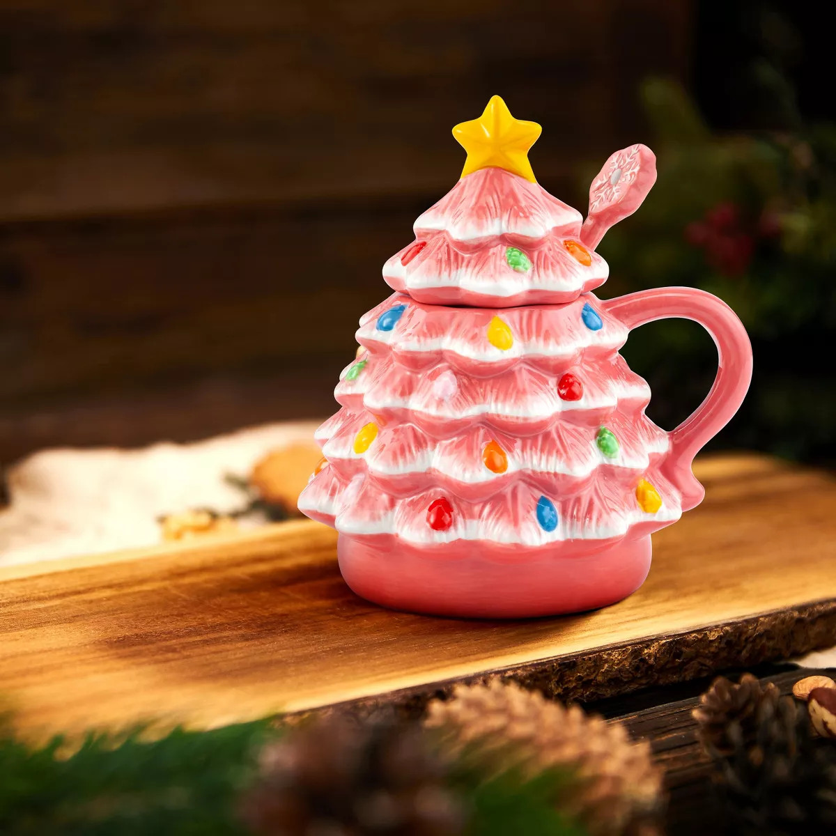 Mr. Christmas Lidded Nostalgic Christmas Tree Mug with Spoon | Target