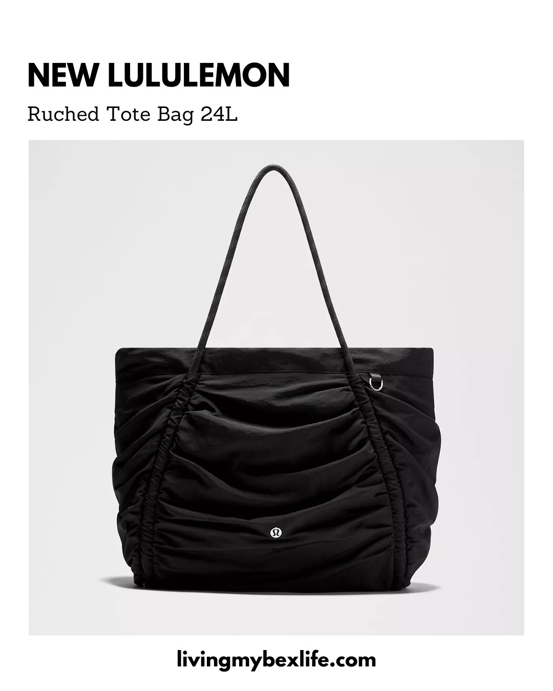 New lululemon Ruched Tote Bag 24L | gym bag, travel bag, carry on bag, lulu tote bag, lululemon purse 

 #LTKootd #LTKfitnessgoals #LTKU