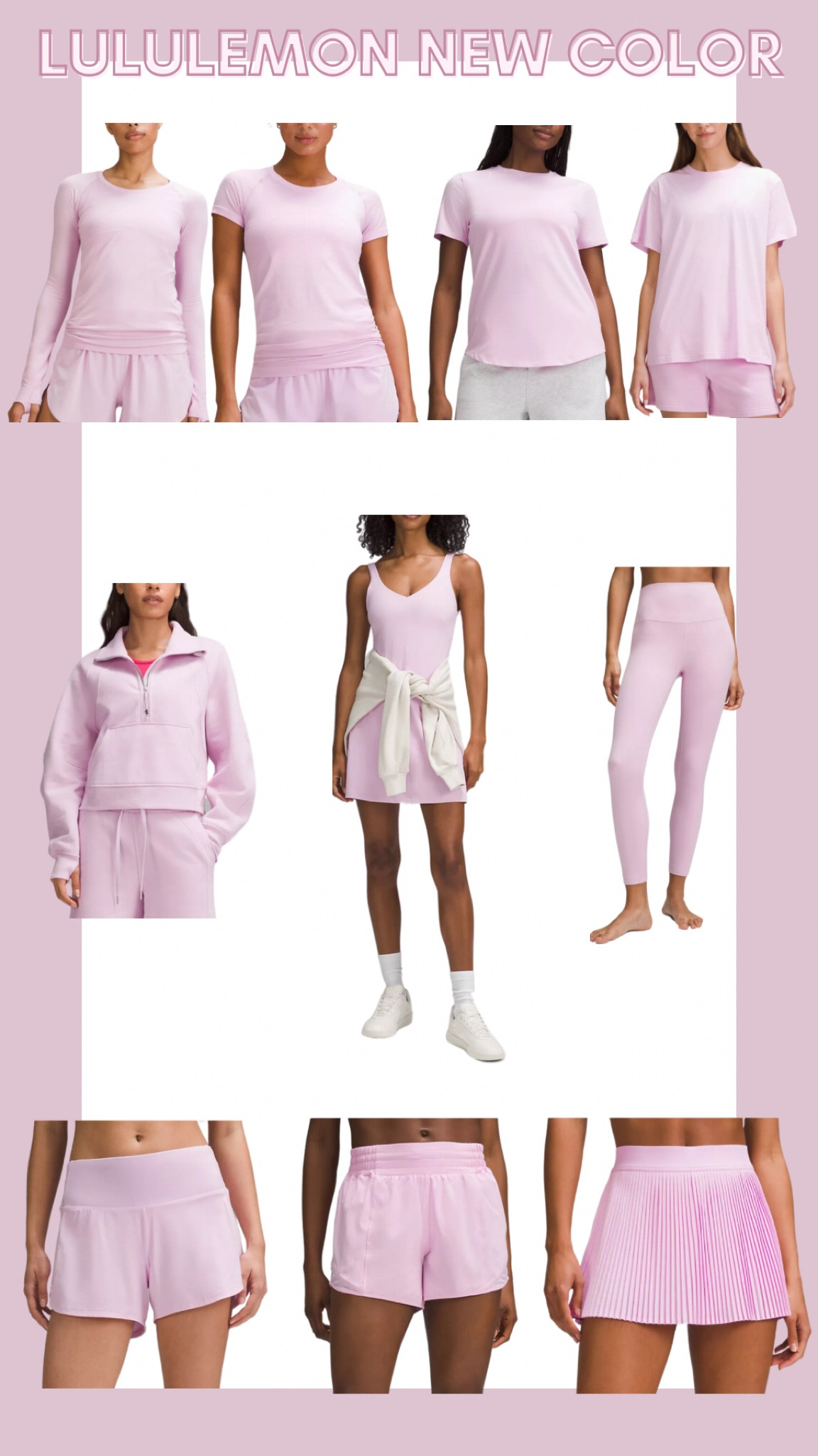 New color drop from lululemon 🩷🤍. 



#LTKMidsize #LTKFitness #LTKActive