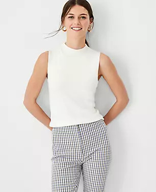 Petite Essential Mock Neck Sweater Shell | Ann Taylor (US)