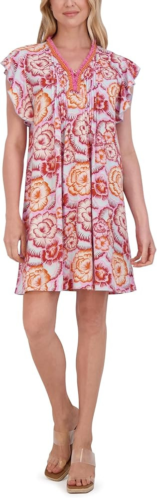 Stella Parker Women's Ruffle Hem Tassel Dress | Amazon (US)