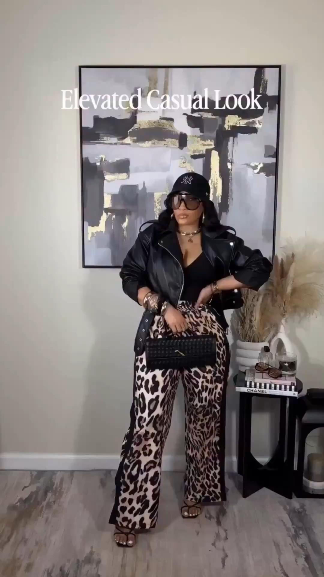 Team heels or team sneakers? Either way these leopard print pants are a win! I decided on the black stripe down the sides but there are other color variations to choose from!! 
Everything: Medium

#LTKootd #LTKgrwm #LTKSeasonal