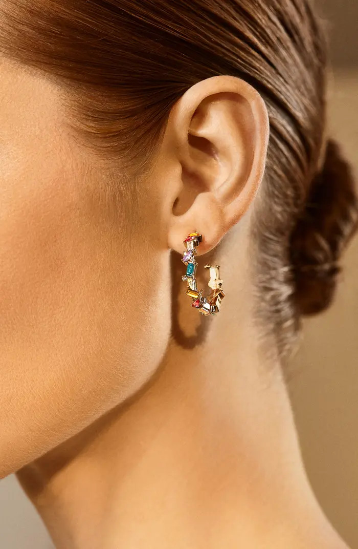 BaubleBar Marley Hoop Earrings | Nordstrom | Nordstrom