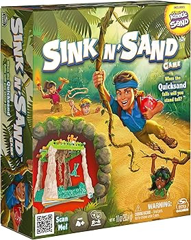 Spin Master Games Sink N’ Sand, Quicksand Kids Board Game with Kinetic Sand for Sensory Fun and... | Amazon (US)