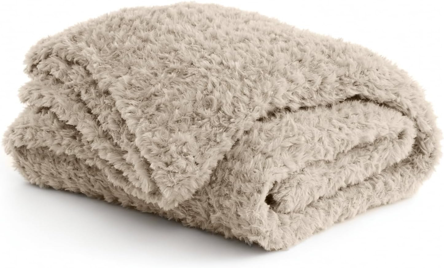 YnM Luxury Faux Rabbit Fur Throw Blanket, Ultra Soft & Breathable Hand-Knitted Reversible Blanket... | Amazon (US)