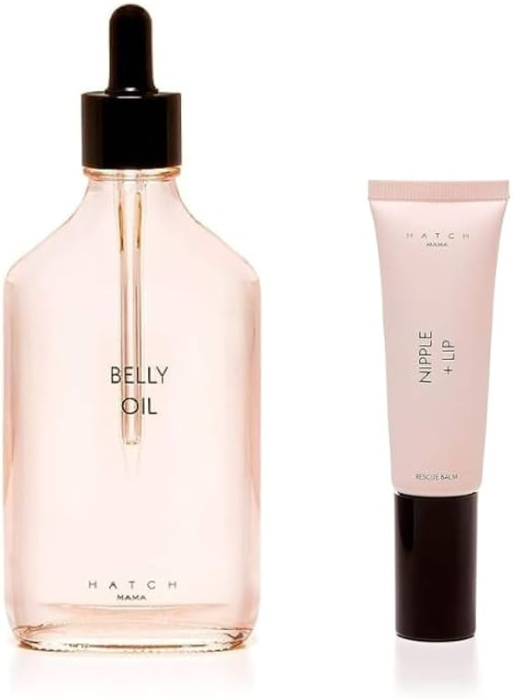 HATCH Belly Oil and Lip Balm Set | Our Vegan and Plant Based Quick-Drying Belly Oil and Nipple + ... | Amazon (US)