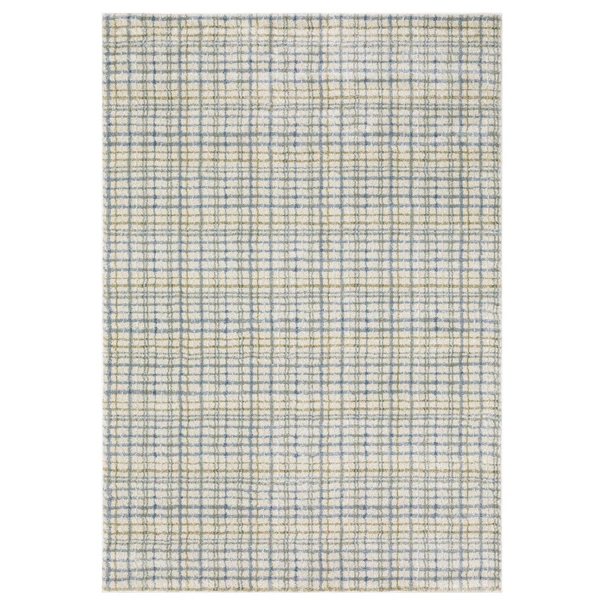 Genesis Distressed Plaid Blue/Green Area Rug | Wayfair North America