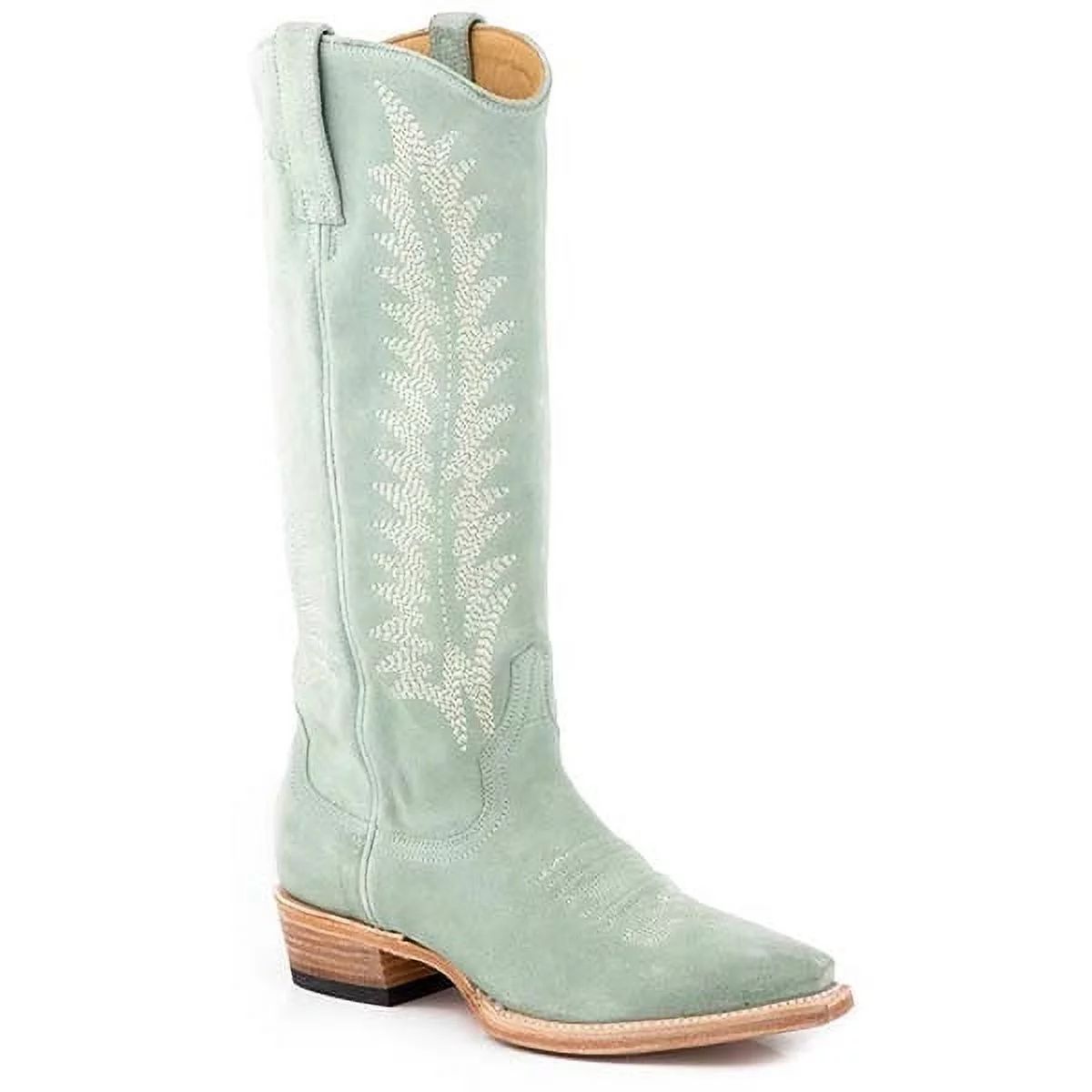 Women's Stetson Emme Suede Boots Handcrafted Aqua | Walmart (US)