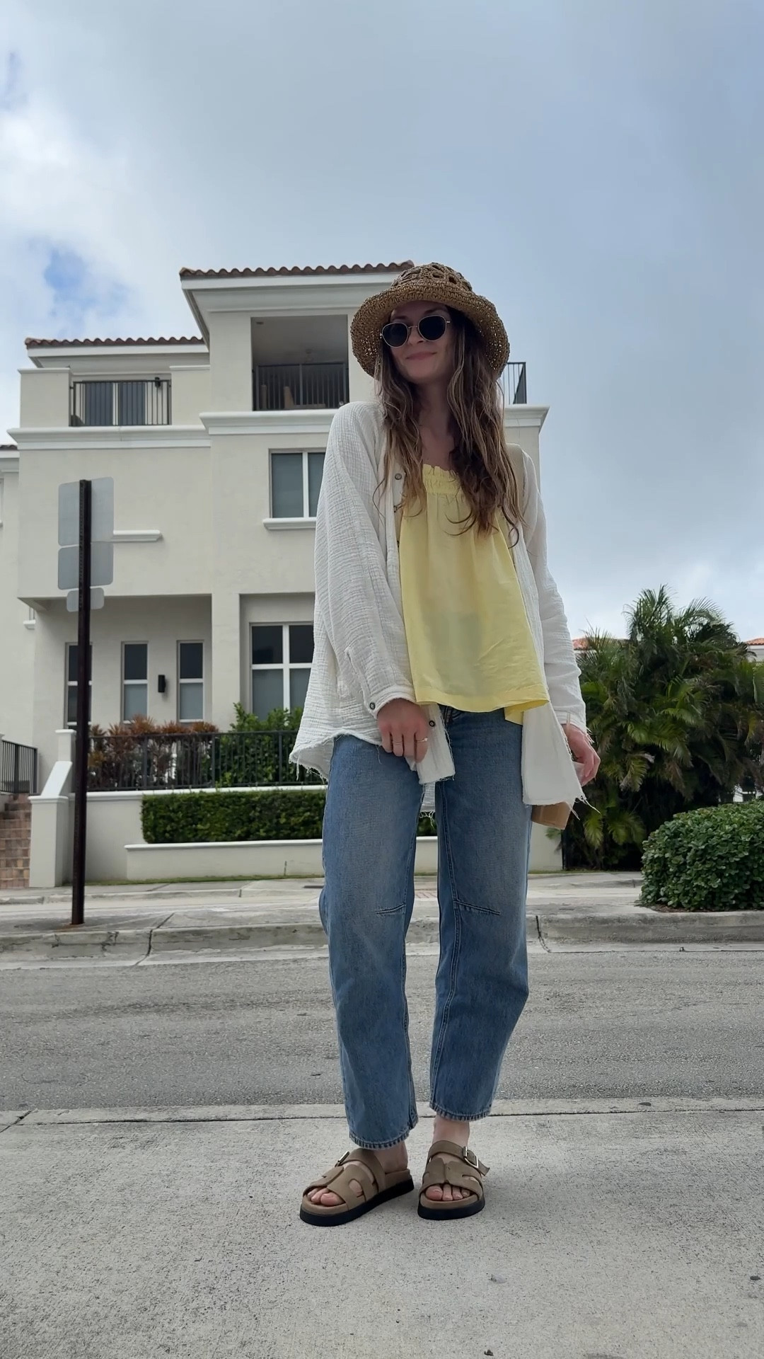 ootd for a coffee run and spending time by the beach! wearing a small in tube top (part of a set), sized down in barrel jeans! button down is old fp, linked similar 

Vacation outfit, spring outfit 

#LTKTravel #LTKSeasonal #LTKWatchNow