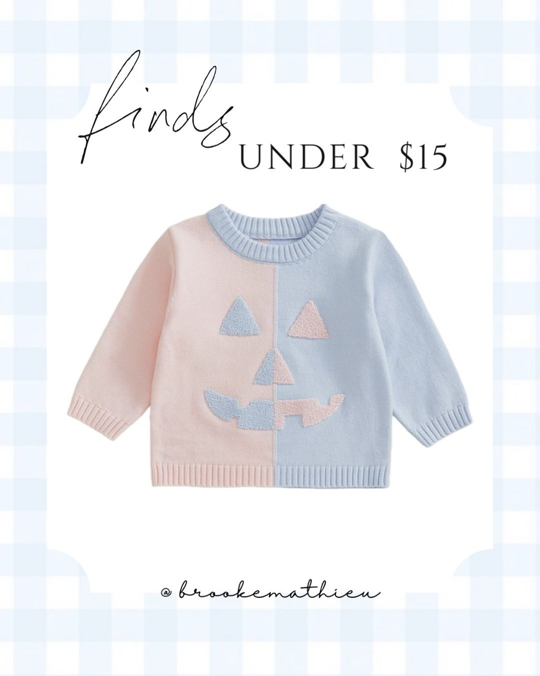 Grandmillennial baby/toddler pink and blue pumpkin sweater! Under $15

#LTKKids #LTKBaby #LTKSaleAlert