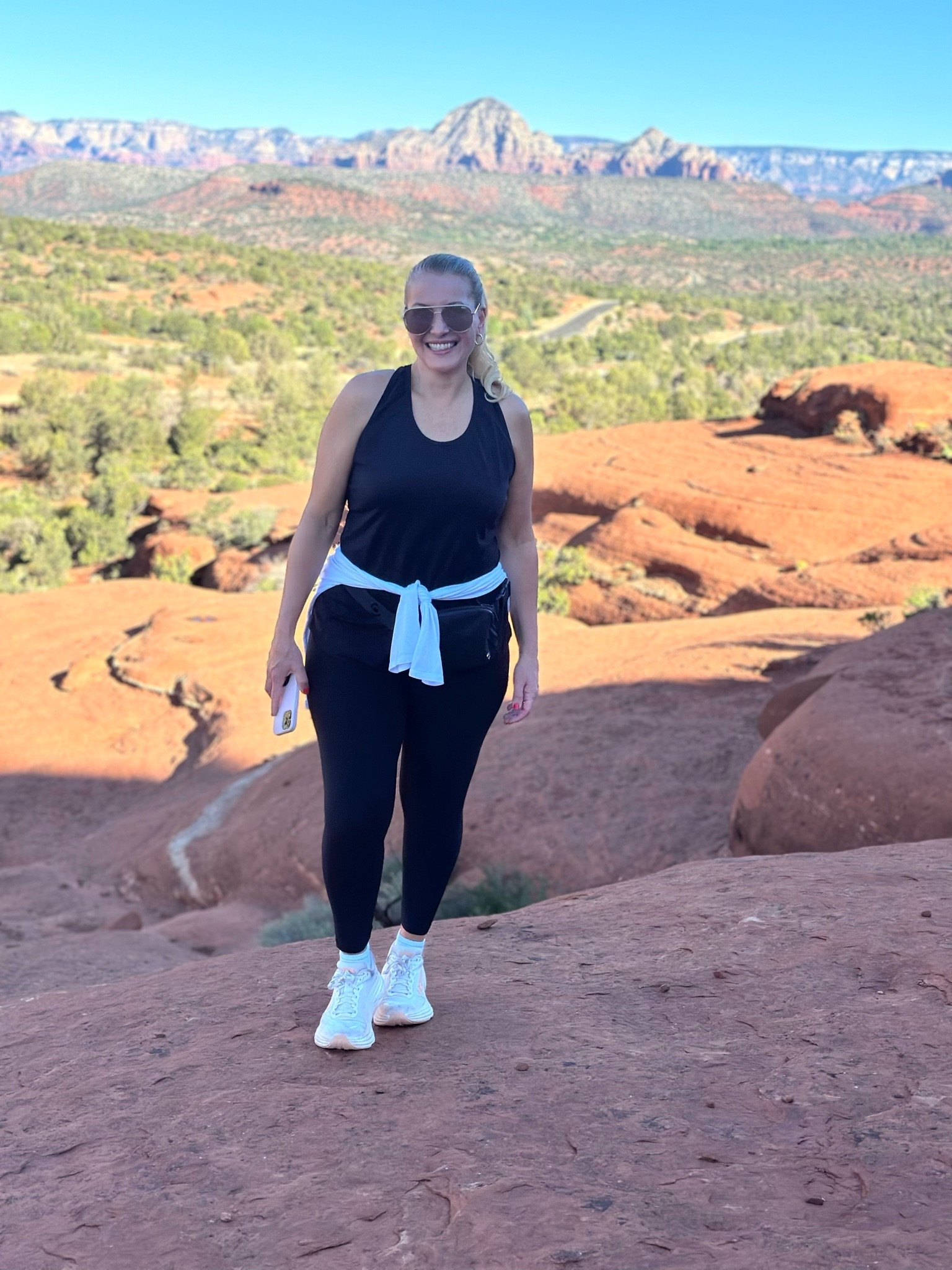 Affordable hiking outfit that’s also comfortable. Love wearing this outfit on airplanes too. Great travel outfit. Highly recommend all of these pieces. Lightweight and breathable.

Wearing a large in everything.

#LTKSeasonal #LTKOver40 #LTKSaleAlert #LTKTravel #LTKgrwm #LTKootd #LTKMidsize #LTKActive #LTKU #LTKfitnessgoals