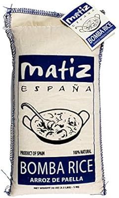 Matiz España Bomba Paella Rice from Spain (2.2 lbs.) Firm, Natural Spanish Grain | Round, Medium... | Amazon (US)