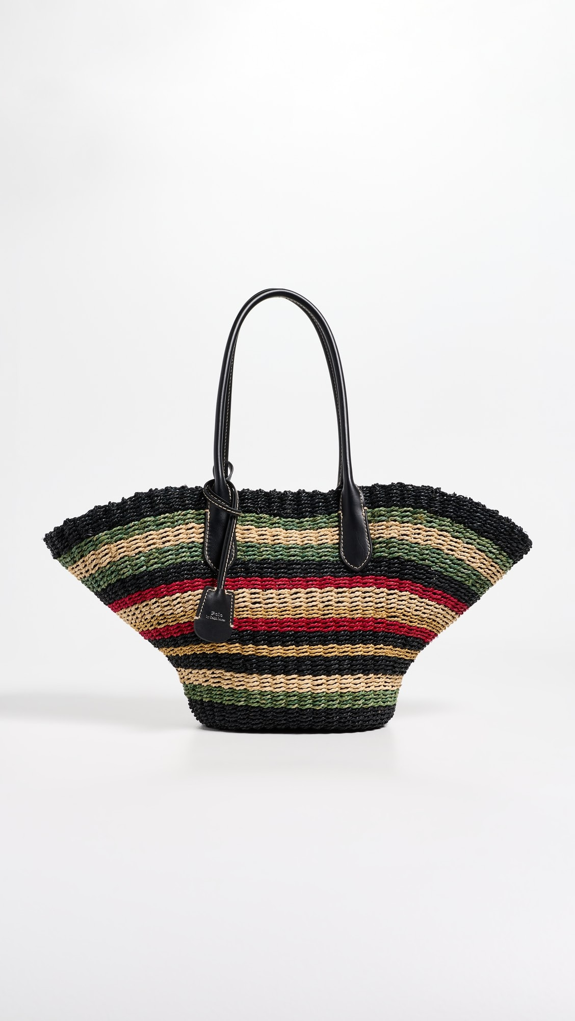 Bellport Stripe Raffia Basket Tote Bag | Shopbop
