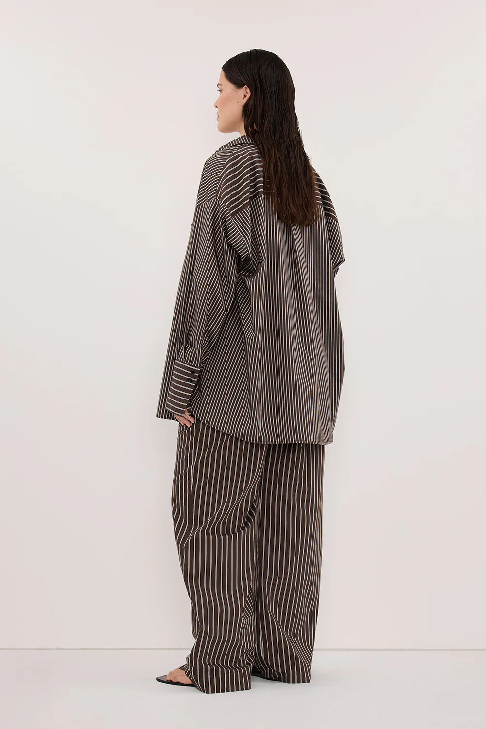 SABLE BITTER CHOC SILK BLEND SHIRT | DISSH