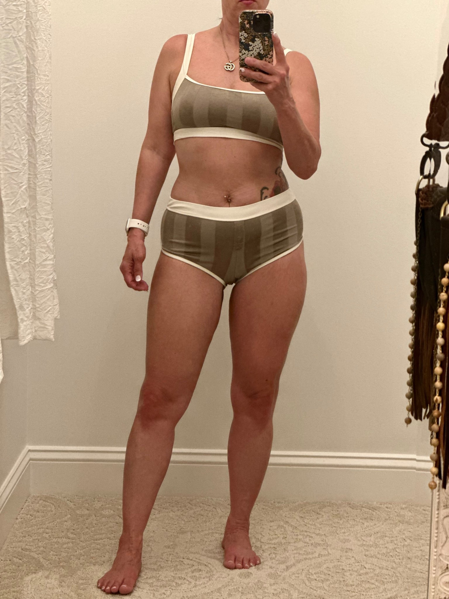 🫶 Loving the retro-inspired fit and comfy coverage on this two-piece. Perfect for pool days or lounging with confidence. Wearing a size medium bottoms and small top . #SwimwearStyle #RetroVibes #CurvyAndConfident #LTKFit #SummerReady #SwimsuitSeason”

#LTKSwim #LTKOver40 #LTKTravel #LTKSwim