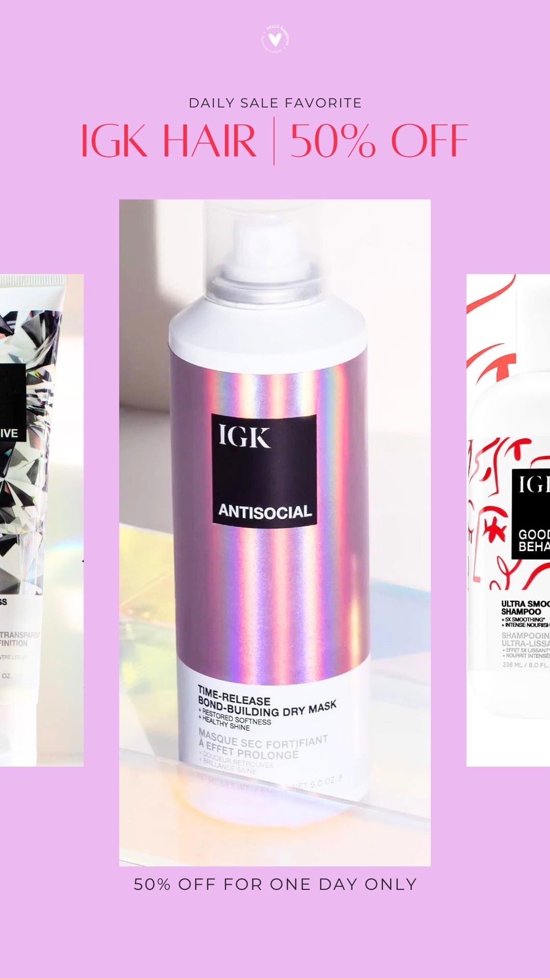 Hair care must-haves ✨ IGK favorites 50% off today only

#LTKgrwm #LTKBeauty #LTKSaleAlert