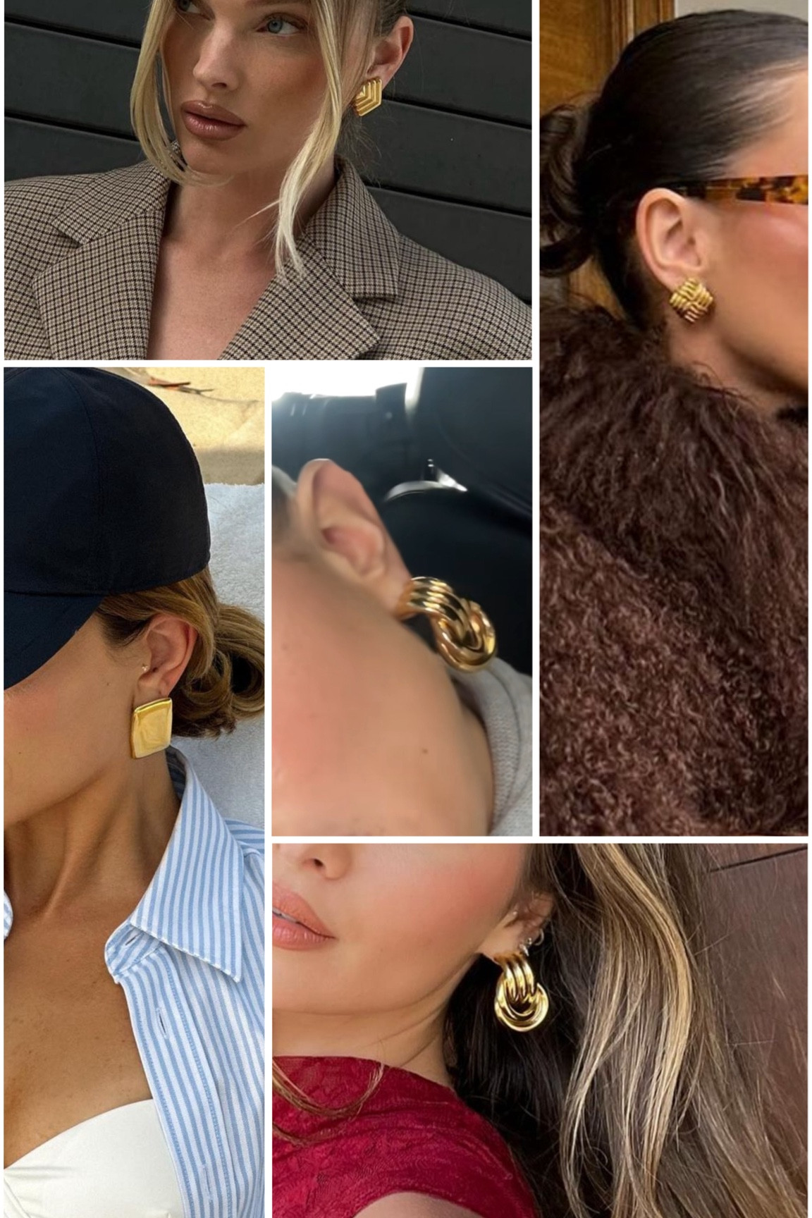 Chunky gold 80s earrings inspo that won’t split your earlobes #dupes #heavenmayhem #earrings #jewellery