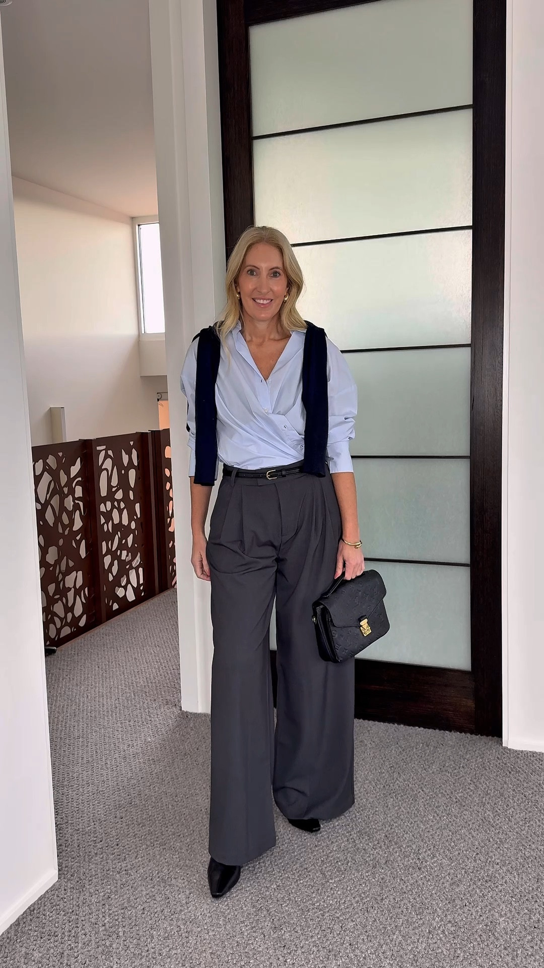 These are the cotton on Izzy Pants in charcoal. I’m wearing the size 10 - slightly too big in waist however I like that oversized fit.

I’m 174cms and usually wear a size 10 

#LTKworkwear #LTKaustralia #LTKover50style