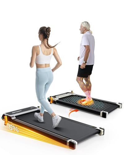 AKLUER Walking Pad with Incline, Under Desk Treadmill, 2 in 1 Foot Massage Treadmill for Home&Office, 2.5HP Quite Portable Treadmill with Shiatsu Foot Massager, Incline Treadmill with LED Display | Amazon (US)